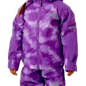 Helly Hansen purple ski suit. Jacket is a size 3 pants are a size 2.